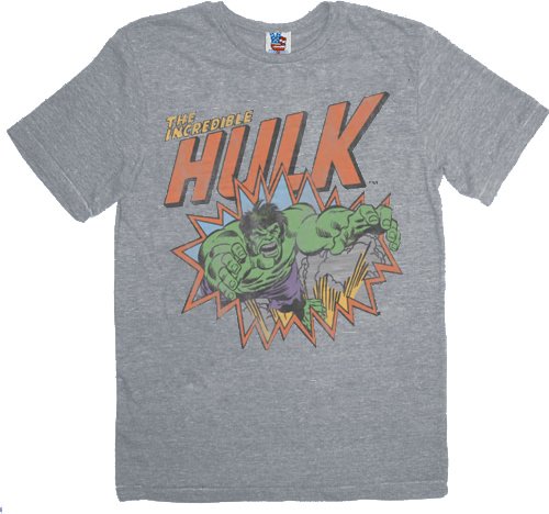  Junk Food The Incredible Hulk Break Steel Gray T-Shirt Tee