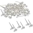 26 Ball Loop Earrings Round Sterling Silver Parts 4mm