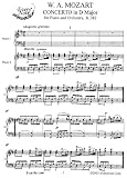 Mozart Piano Concerto in D Major, K.382: Instantly download and print sheet music