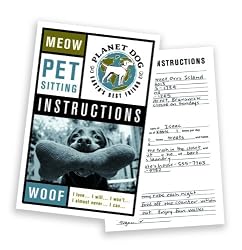 Planet Dog Pet Sitting Instructions Notepad