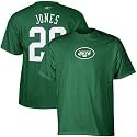 Reebok New York Jets #20 Thomas Jones Green Scrimmage Gear T-shirt