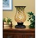 Legacy Lighting 1424AC-8AT Mosaic Tiffany Style Accent Lamp- Gloss Black