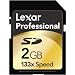 Lexar Professional - Flash memory card - 2 GB - 133x - SD