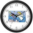 Angel with Bugle - Cherub, Angel or Cupid Theme Wall Clock by WatchBuddy Timepieces (White Frame)