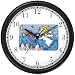 Angel with Bugle - Cherub, Angel or Cupid Theme Wall Clock by WatchBuddy Timepieces (White Frame)