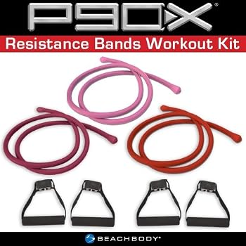 Set A Shopping Price Drop Alert For P90X Comfort Grip Resistance Bands Workout Kit - Set of 3: Light, Medium, Heavy