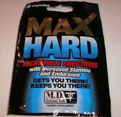 Max Hard Male Sexual Enhancement and Endurance Pill! 24 Pills (12 x 2's) by NICK FARMER