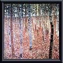 Art Poster Metal Framed Print - Beechwood Forest, 1903 - Artist: Gustav Klimt- Poster Size: 10 X 10