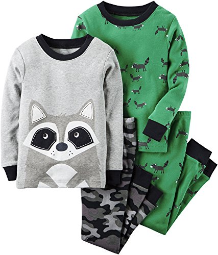 Carter's 4 Piece Raccoon PJ Set (Baby)