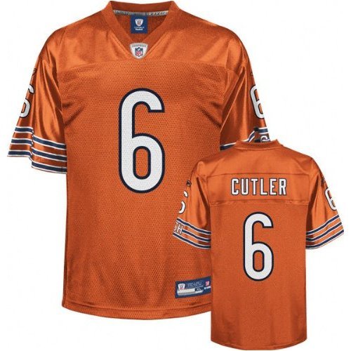 Chicago Bears JAY CUTLER #6 NFL Youth Replica Jersey, Orange (Large (14-16))