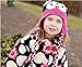 niceEshop(TM) Cute Owls Crochet Knit Wool Toddler Hat With Ear Flap,Black&Roseo