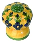 Tools & Hardware : Atlas Homewares 1D100 1-3/4-Inch Yellow/Green Fluted Ceramic Knob, Yellow