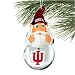 Indiana Hoosiers Light-Up Gnome Snowglobe Christmas Ornament