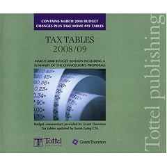Tax Tables 2008-2009