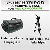 75-inch Professional Series Tripod w/ 3-way Head + Rugged Series Water Resi ....