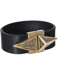 Sam Edelman 22Mm Leather and Pave Bracelet, 7"