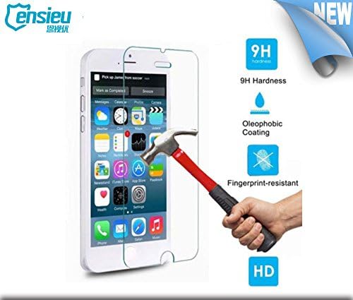 S-Cubed Ensieu 4.7" iPhone 6 Premium Clear Tempered Glass Screen Protector with 9H Surface Hardness, Highly Transparent, Shatterproof, Oleophobic Coating, .3mm Round Border Glass Membrane