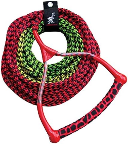 New Airhead 3-Section Water Ski Rope With Radius Handle And Eva Grip Wakeboard