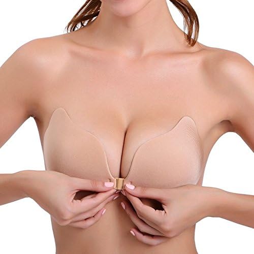 Feeto Invisible Push Up Bra Wings Strapless Self Adhesive Brassiere Breast Pads