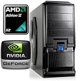 Computerwerk - Game Aufrüst PC Melton (AMD Athlon II X2 250 2x 3.0Ghz / 4GB DDR3-1333 / 1024MB GeForce GT520 / Silent 500W Netzteil / AIRCRAFT Gametower) - Festplatte und Laufwerk dazu, fertig!