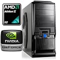 Computerwerk - Game Aufr�st PC Melton (AMD Athlon II X2 250 2x 3.0Ghz / 4GB DDR3-1333 / 1024MB GeForce GT520 / Silent 500W Netzteil / AIRCRAFT Gametower) - Festplatte und Laufwerk dazu, fertig!