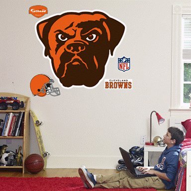 cleveland browns elf logo. Cleveland Browns Logo Fathead