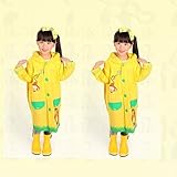 レインコート 子供用 防水 (Ｍ, イエロー)