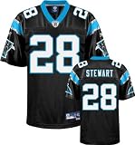 Jonathan Stewart Black Reebok NFL Premier Carolina Panthers Jersey - Large