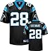 Jonathan Stewart Black Reebok NFL Premier Carolina Panthers Jersey - Medium