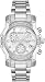 Wintermoor Diamonds Silver Tone Wave Pattern Dial Chronograph