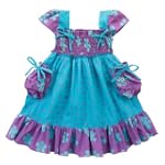 Girls Ruffle Purple Sun Dress with Sequins 2-8 yrs.