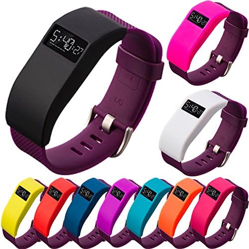Sych 10 Colors Band Cover, Soft Silicone Protector Sleeve for Fitbit Charge/Fitbit Charge HR Slim Sleeve Protector Accessories(No Tracker, No Band)