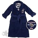 Navy Plush Football USA Bath Robe for Boys