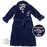 Navy Plush Football USA Bath Robe for Boys