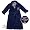 Navy Plush Football USA Bath Robe for Boys