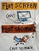 Hallmark FGC2004 Flat Screens ~ Flat Stomachs Tee Shirt Md/Lg