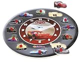 Peasytoys Disney Pixar Cars Wooden Round Learning Clock (13 Pieces)
