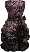 Sparkle Glitter Tulle and Satin Strapless Bubble Dress Junior Plus Size, 2X, Black