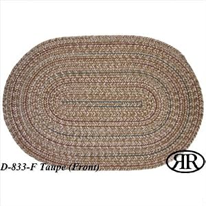 Click to buy Cabin Rugs: Duet Taupe Braided Rug from Amazon!