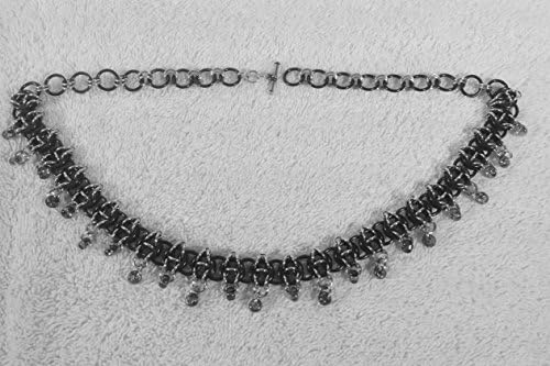 Chainmaille Demipede Statement Necklace by 10Cube Art Chainmail