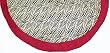 56" Plush Zebra Print Christmas Tree Skirt With Burgundy Trim