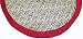 56" Plush Zebra Print Christmas Tree Skirt With Burgundy Trim