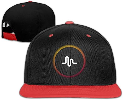 YOUDEE Kid's Musically Harmony - YouTube Adjustable Snapback Hip-hop Baseball Cap Red