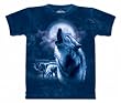 The Mountain Mens Full Moon Wolves Short Sleeve Tee