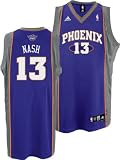 Men's Steve Nash #13 Phoenix Suns Embroidered NBA Swingman Basketball Jersey by Adidas (Purple-Grey)(Size=XXX-LARGE)