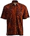Johari West Geometric Sunset Hawaiian Batik Tropical Cotton Shirt