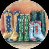 Set of Four Boots Thirstystone Coasters - Style ts2156 by Thirstystone