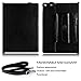 FYY Genuine Leather Case for Apple iPad Pro 12.9 inch 2017/2015, Luxurious Genuine Leather Handmade Case Protective Cover Travel Sleeve Bag for iPad Pro 12.9 (Both 2017 and 2015 Models) Black