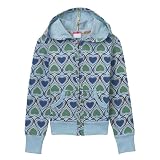 Girls' Xhilaration Long-Sleeve Printed Hoodie - Turquoise Hearts