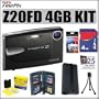 Fujifilm Fuji Finepix Z20FD 10MP Digital Camera Black + 4GB Accessory Kit